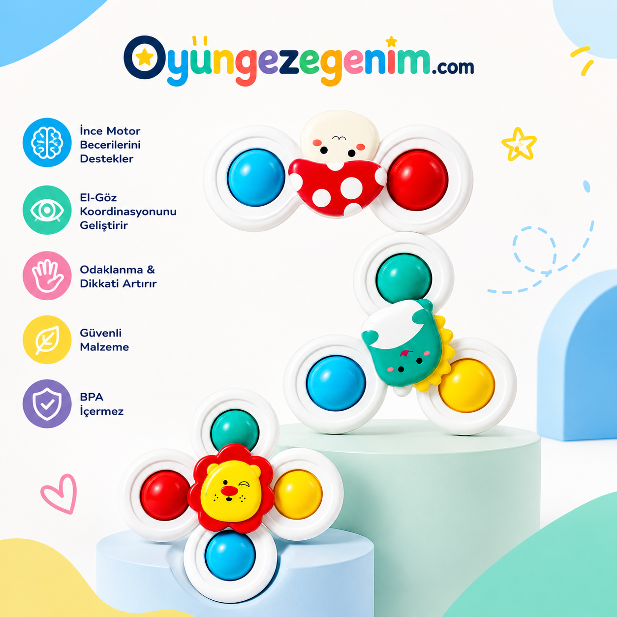 OyunGezegenim DönDön 3'lü Duyusal Gelişim Seti